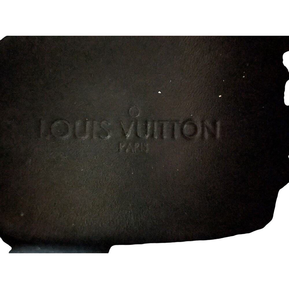 LOUIS VUITTON LV Damier High Top Sneakers Double Zip Black 9.5 Lace Up - Picture 6 of 14